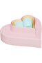 3-Piece Plastic Double Sided Heart Cookie Mold Set Dough Shaper and Cutter Set - 3