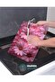 Pink Flowers Glass Cutting Board, Chopping Board, Presentation Board - 5