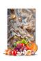 Abstract Glass Cutting Board with Yellow Pearl, Chopping Board, Presentation Table - 7