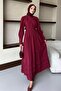 Camellia Dress Burgundy - 3