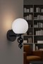 Yaren Black and White Glass Sconce