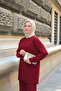 Women's Piece Detail Double Suit Claret Red - 7