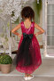 D' Daniela - Cyra Red Sparkle Dress with Bow - 4