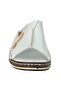25Y Nbl06 White Women's Genuine Leather Daily Slippers - 4