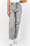 Women Mom Fit Rip Non Stretchable Jeans, Grey
