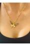24 cm Zircon Stone Inlaid Green Winged Steel Women's Necklace - 2