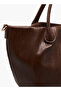 Textured Tote Bag with Double Handle and Detachable Shoulder Strap W 30 x H24 x D 16 cm - 6