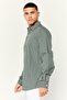 Men Regular Fit All Over Print Long Sleeve Casual Shirts, Ash Green - 3