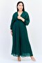 Women Textured A-Line Dress, Green