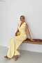 Women Shirt Collar Button Detail Maxi Jumpsuit Nbk061 - 4