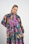 Women's Patterned Ruffle Dress 44-50 |   1063 - 7