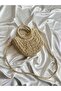 Boston Model Real Straw Hand and Women Shoulder Bag Cream - 3