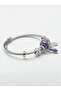 Adjustable Charm Bracelet with Purple Bee Figure - 2