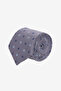 Men's Grey-Blue Patterned Tie