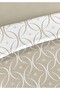 Focus 100% Cotton Akfil Cotton Double Duvet Cover Set 200X220Cm Beige White - 3