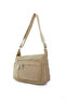 Sanmorris Women's Medium Size 7 Compartment Water Resistant Crinkle Fabric Light Gray Cross Strap Shoulder Bag - 3