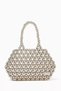Ella Mini Silver Beaded Bag, Handmade Evening Elegance Accessory