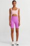 Open Front Slim Ribbed Undershirt British Pink - 6