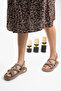 Women's Straw Beige Flip Flops Summer Comfortable Slippers Sports Sandals - 4