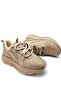 (Park Md) Women's Sneakers with Drop Stone Detail Beige - 3