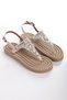 Straw Flip Flops Multi-Pearl Powder Color Daily Stylish Comfortable Women's Sandals - 2