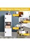 FFD Bathroom Floor Cabinet – Tall Freestanding Organizer with Double Doors & 3-Tier Shelves �� - 7
