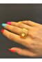 Handmade Flower Women's Acrylic Ring - 2