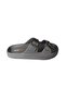 Akinbella men's black navy blue double strap buckle rubber sole sea pool garden slippers - 2