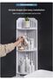 FFD Corner Shelf Bathroom Storage Organizer | Waterproof Freestanding Bathroom Corner Stand - 5