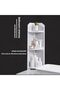 FFD Corner Shelf Bathroom Storage Organizer | Waterproof Freestanding Bathroom Corner Stand - 6