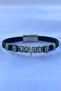 Genuine Leather Men's Bracelet Made with Compass Figure Handcrafted - 3
