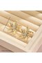 Summer Wind Elegant Summer Modern Gold Silver Detailed Flower Steel Earrings - 6