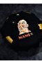 Mambo 100% Cotton Relax Fit Crew Neck Black Tshirt - 2