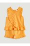 New Season Crew Neck Basic Girls Blouse and Shorts 2-Piece Set - S5Pu74Z1
