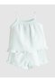 Peak New Season Embroidered Girls' Blouse and Shorts 2-Piece Set - 3