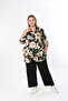 Women's Patterned Lycra Viscose Plus Size Shirt - 7