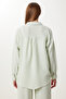 Oversize Muslin Shirt Trousers Set Lsa0014 Water Green - 4