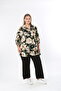 Women's Patterned Lycra Viscose Plus Size Shirt - 2