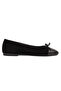 Genuine Suede Bow Ballerina Ballerina Dg6049