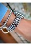 Women's Wristwatch Chain Cord 3 Atm Water Resistant Bracelet Design Watch with Gift - 4