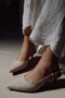 Sole Pointed Toe Single-Strap Buckled Dark Brown Suede Heeled Women's Shoe - 3