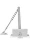 Durable Automatic Door Closer Flexible Convenient Wear-resistant Two Speed Adjustments for Home