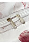 Queen size 6pc duvet cover set featuring a Sakura Dusty Pink print on a white background 200X230cm. - 4