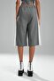 Women's Side Lace Detailed Design Bermuda Shorts - 5