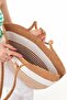 Women's Straw Bag Hand Braided Jute Straw Shoulder Beach Bag - 4