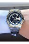 Function Men's Wristwatch – Blue Chronograph Dial, Calendar, Luminous Metal Band Sports Tasa - 2