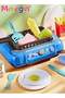 20Pcs Kids Play Kitchen Kit for Kids Play Food Set with Induction Stove and Rich Kitchen Accessories