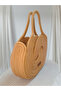 Natural Jute Rope Handmade Gold Infinity Hand Bag Arm Purse - 3