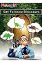 3D Dinosaur DIY Craft Kit with 4 Dinosaur Figurines 4 Cars and 1 Mat Educational Dinosaur Model Toys - 3