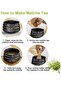 7-Piece Traditional Tea Set with Ceramic Bowl, Bamboo Whisk, Filter, Scoop - 6